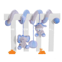 Factory Supply Infant Baby Bed Plush Spiral Toy